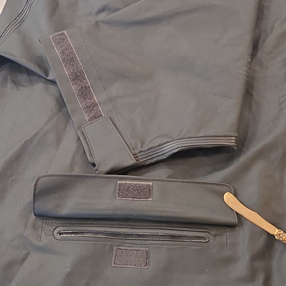 NWT Carhartt Hooded Waterproof Lightweight Rain Coat Mens 3XL Tall Olive Green - Picture 6 of 13